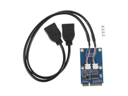 Placa Adaptadora Mini Pci-e Para Usb (transferência De Dados De Alta Velocidade, Expansão Dual-porta Usb2.0)