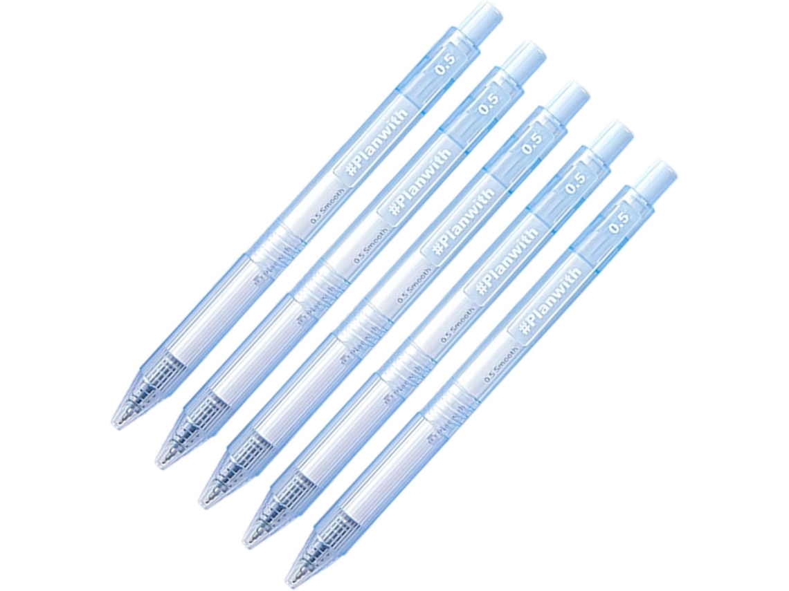 Caneta Gel Retrátil Com Pega Ergonômica, Ponta De 0,5 Mm, Tinta Preta