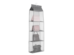 Armazenamento Inteligente Para Pendurar: Organize Roupas E Acessórios Cinza.