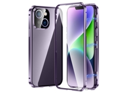 Capa De Vidro Temperado Hd Para Iphone 14 - Fecho Magnético Duplo