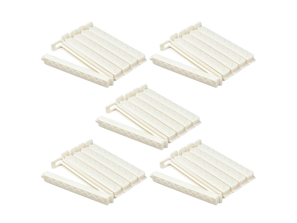 Pretyzoom 50 Peças de Clipes Plásticos Vedação de Sacos Lanches, Seladoras Portáteis Cozinha E