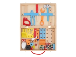 Mali brinquedo de Caixa de Ferramentas de Madeira Diy Puzzle Educativo Construção para Crianças