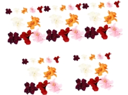 50 Presilhas de Cabelo com Flores Artificiais - Acessórios para Festas e Casamentos