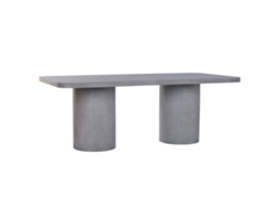 Mesa De Jantar Home Esprit Cinzento Betão 200 X 100 X 74 Cm