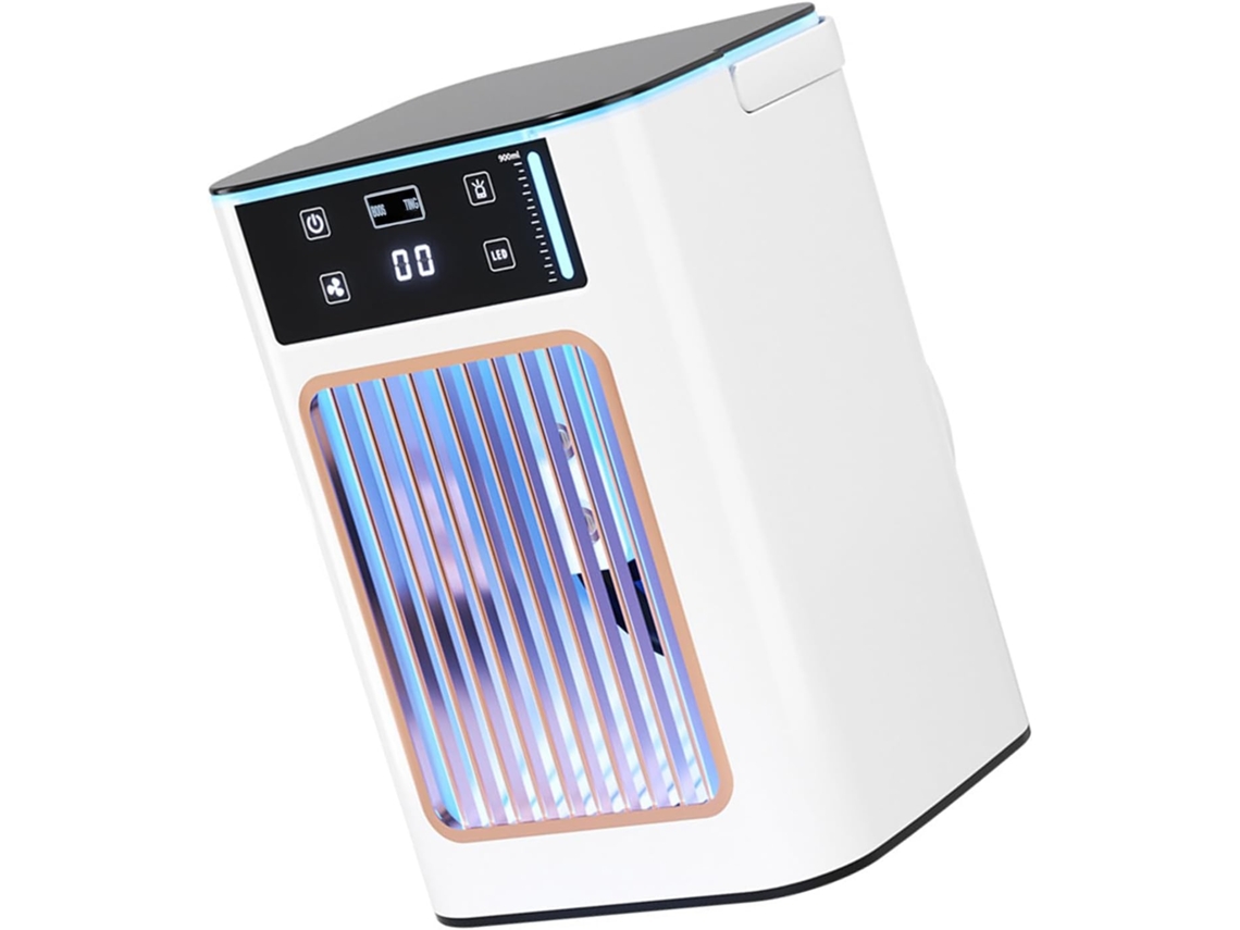 Ventilador De Mesa Com Ângulo Ajustável, Display Digital E Base