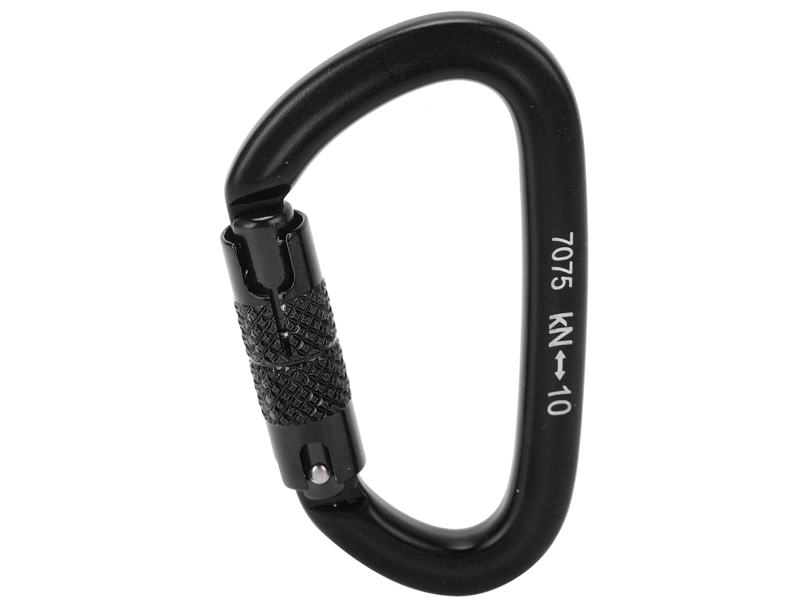 Carabiner de Alumínio com Trava Automática para Hiking