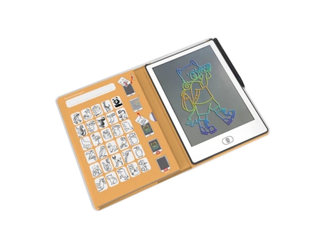 Bloco De Desenho Com Ecrã Lcd - Animais Kidywolf Kidydraw