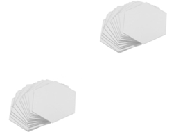 Conjunto De 2 Adesivos De Parede Hexagonais Espelhados (12 Unidades) Para Decoração De Paredes.