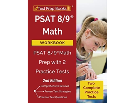 Livro PSAT 89 Math Workbook de Test Prep Books (Inglês)