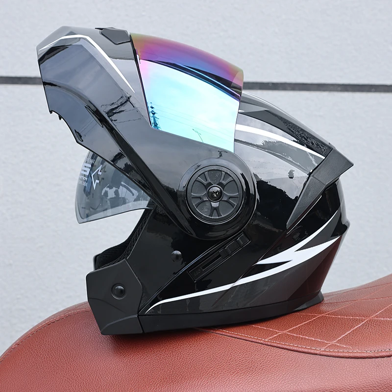 Capacete Modular Flip-up Com Certificação (m)dot, Unissex, Feito De Material Abs.