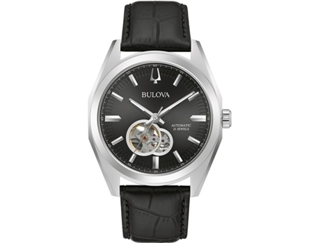 Relógio BULOVA Homem (Pele - Preto)