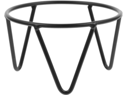Suporte Para Exibição De Bolas Cristal Homoyoyo, Em Ferro Preto, Com Estrutura Simples E Design Redondo, Ideal Para Uso