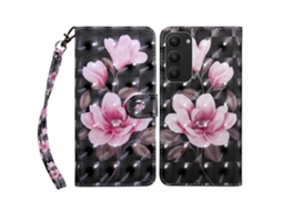 Capa De Celular Em Couro Com Pintura 3d Para Samsung Galaxy S23+ 5g