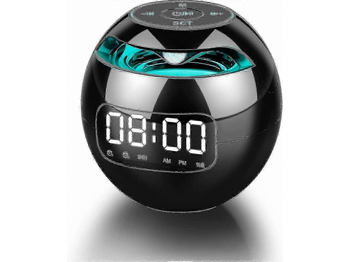 Despertador Digital Bluetooth Com Rádio Fm E Alto Falantes Portáteis Olysi Shop