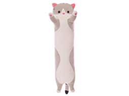 2026-almohada De Gato Suave, Peluche Para Dormir Y Abrazar, Juguete De Peluche Cute De 50cm Cinza