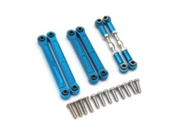 Roxo Conjunto Barras Direção Diant/tras Metal Reforçado Wltoys 144001 144010 124016 124019 124007 124010 Peças Carro Rc MDUG