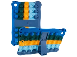 Capa de silicone anti-impacto Pop It para Lenovo Tab M10 (3ª geração), azul