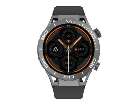 Abyx Fit Saturn 4 - Relógio Inteligente Multiesportivo - Cinza Escuro
