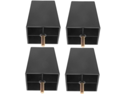Popetpop Conjunto De 4 Pés Mesa Com Parafuso, Pés Deslizantes Para Móveis, Para Sofá, Cadeira E Mesa, Estabilidade