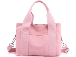Bolsa de Lona AQUAFORGE, Casual, Alça Superior, Rosa