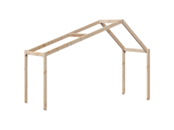 Kid's Bed Roof, Kid's Bed Roofs Vidaxl Marrom Madeira De Pinho (203 X 95.5 X 142 Cm)