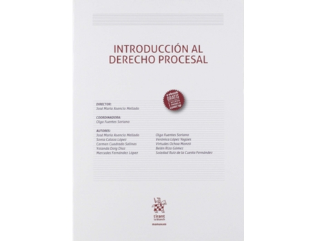 Livro Introducción Al Derecho Procesal de José María Asencio Mellado (Espanhol)
