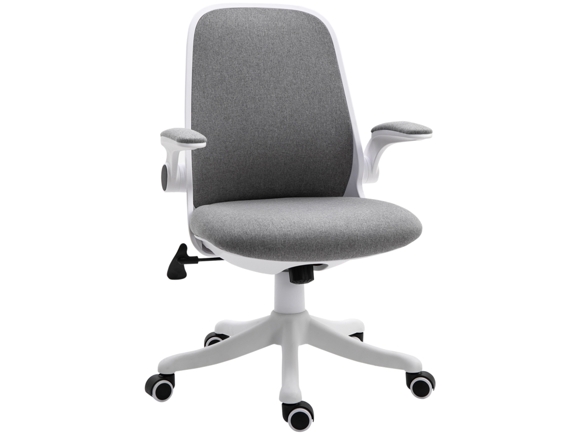Cadeira de escritório giratória, com braços, 62,5x60x94 cm, cinza S/MARCA