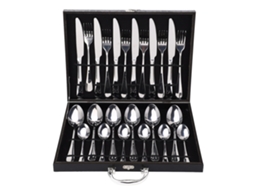 Conjunto de Talheres LAXISCREED Inox 304 24pcs 6 Pessoas
