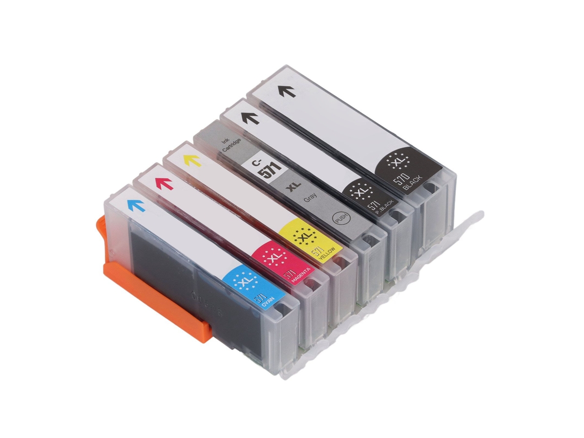 Cartucho de Tinta Compatível com Pixma Grande Capacidade Preto e Colorido para Impressão Inalterável