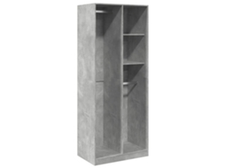 Conjunto 1 Wardrobe, Wardrobes Vidaxl Cinzeto Madeira Processada (80 X 50 X 200 Cm)