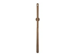 Calçadeira Elegante em Nogueira 50 Cm com Suporte Magnético de Parede, Madeira, Tamanho Único BRILVIBERA