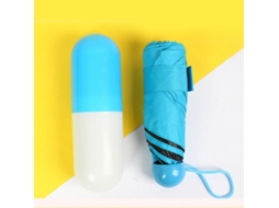 Cápsula Guarda Chuva Portátil 5 Costelas Dobrável Guarda Chuva Uv Protetor Solar À Prova De Vento Guarda Chuva*
