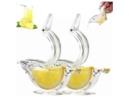 Espremedor De Limão Em Acrílico Formato Pássaro, Ergonômico, Com Bico Para Despejar, Cinza, 5 Peças