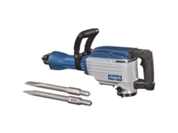 Broca de martelo SCHEPPACH 1600W 50 joules com caixa de metal e conjunto de 2 formões AB1600