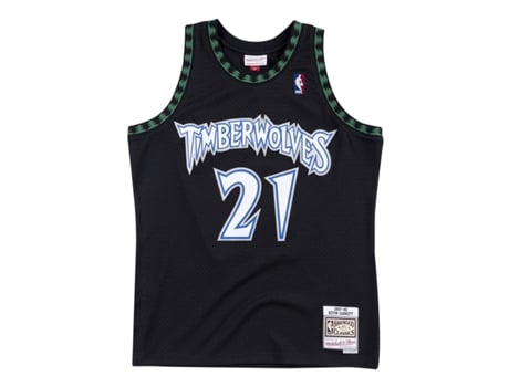Camisola para Homem MITCHELL & NESS Kevin Garnett Preto para Basquetebol (Tamanho:M)