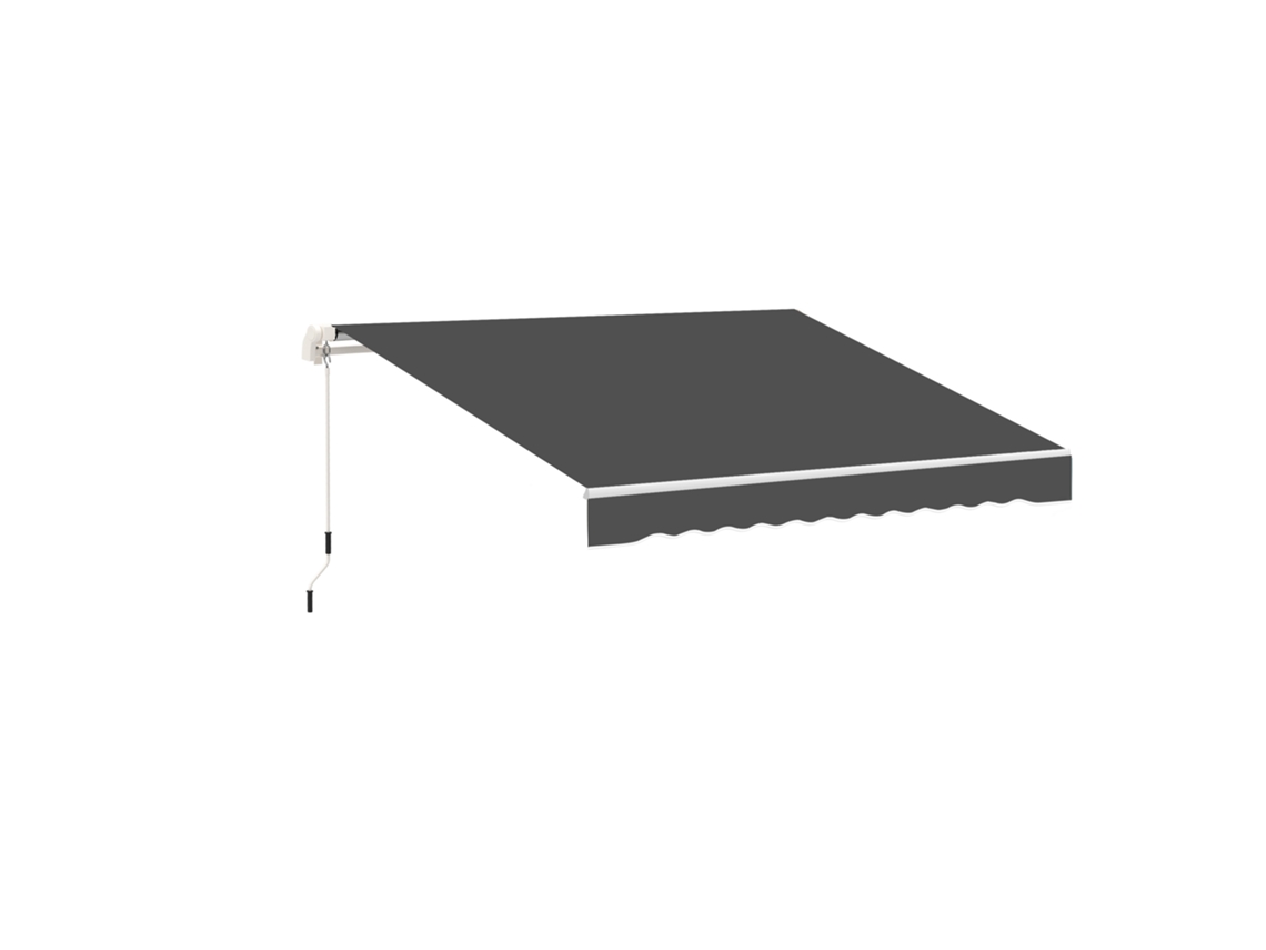Toldo de Reposição com Ondas em Poliéster 280 G M² 2,82x2,4 M Cinza S/MARCA