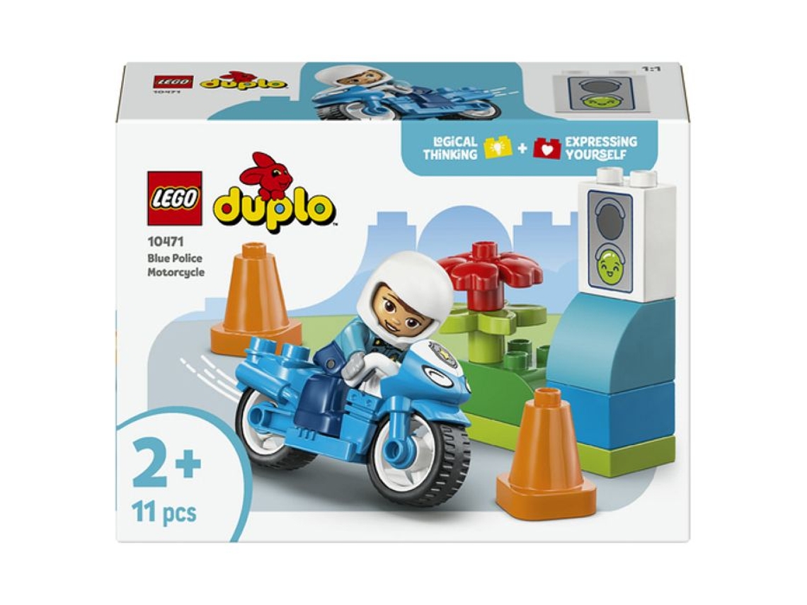 Lego Duplo Minha Cidade 10471 A Moto De Polícia Azul - Brinquedo Para Menino Ou Menina A Partir De 2 Anos