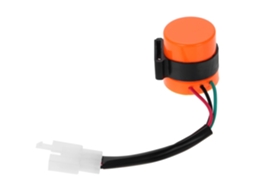 Relé Eletrônico De Pisca-pisca De Plástico Laranja Com 3 Pinos Para Motocicletas E Quadriciclos.