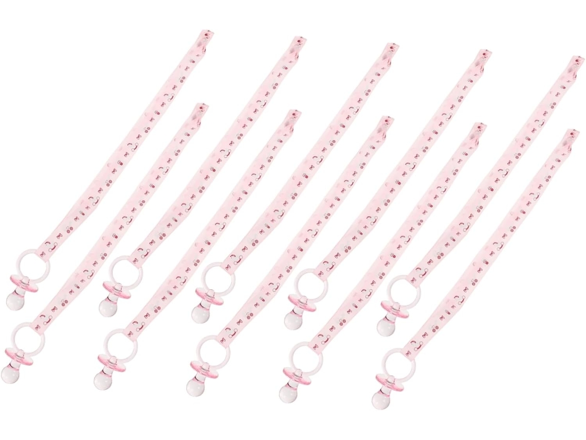 Conjunto De 10 Mini Pingentes De Chupeta Em Acrílico Transparente Para Chá Revelação Acessórios Pa Gokoco