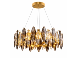 Candeeiro de Teto de Cristal PIBAOGU Asled 825 (dourado)