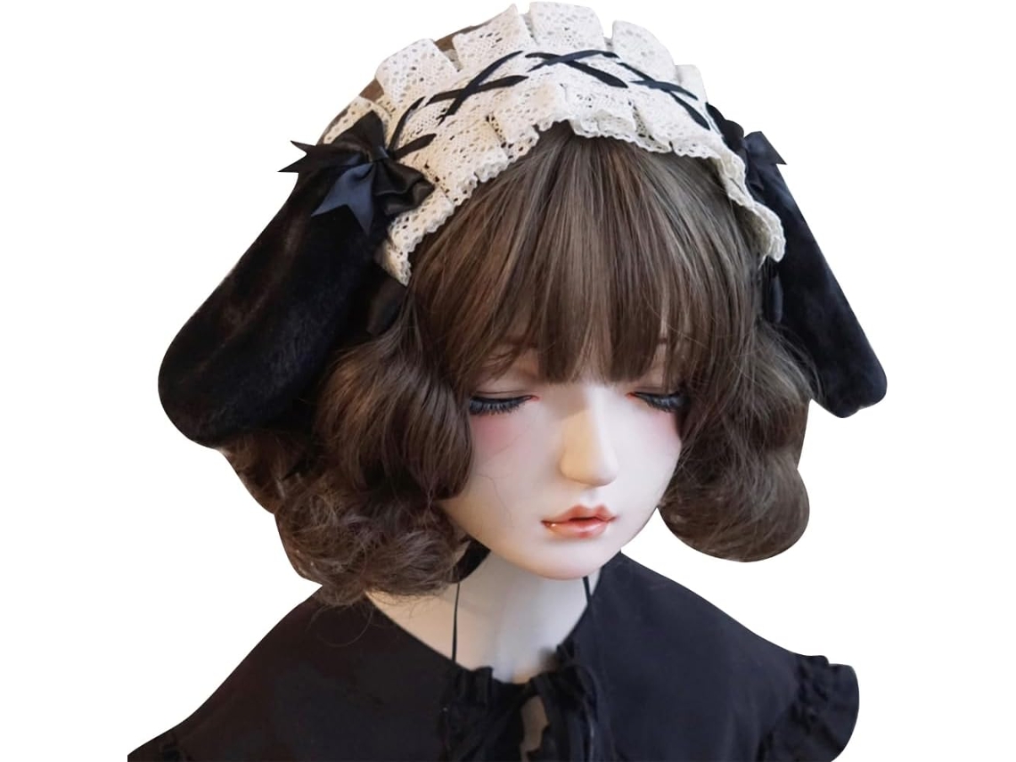 Tiara Feminina de Renda Plissada para Cosplay SFUSHOS