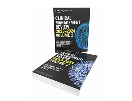 Livro Clinical Management Complete 2Book Subject Review 20232024 de Kaplan Medical (Inglês)