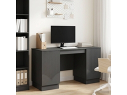 Vidaxl Mesa Preto 142,5 X 50 X 75 Cm Derivados De Madeira