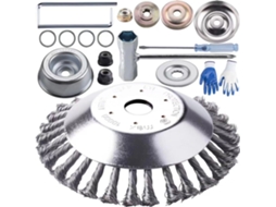 Disco De Corte De Ervas Daninhas De Aço De 25 Cm + Acessórios De Luxo Para Cortador De Grama