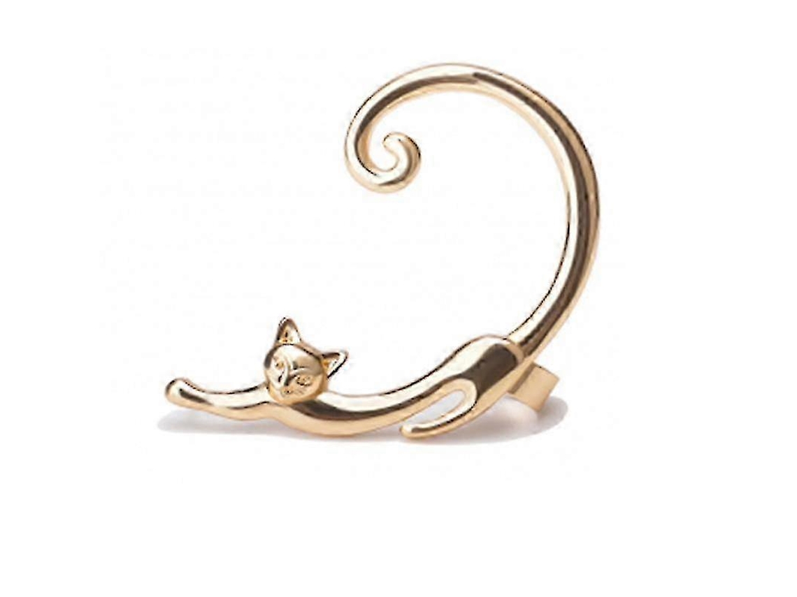 Brincos De Tipo Cuff De Orelha De Gato, Material Resistente, Para Mulheres E Meninas