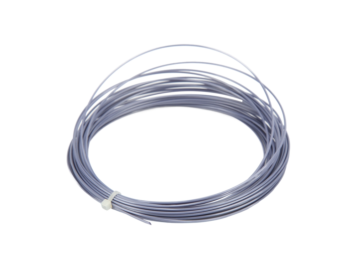 Linha De Tênis Hex Profissional Resistente À Desgaste 12m/39.4ft Cinza Poliéster