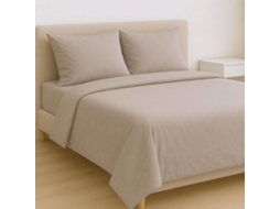 Jogo de Lençóis 4 Peças Macios com Lençol Ajustável e 2 Fronhas, Cama 135 150 Cm VOLTEDGE