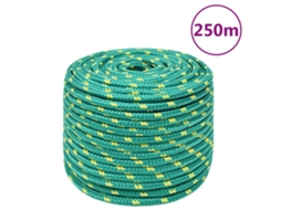 Vidaxl Corda De Barco 12 Mm 250 M Polipropileno Verde