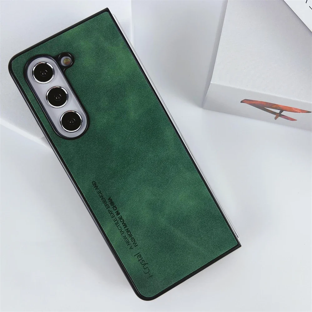 (verde, Galaxy Z Fold5) Capa Premium Ultrafina Fosca Para Celular, Proteção Para Lente, Resistente A Choques E Arranhões.
