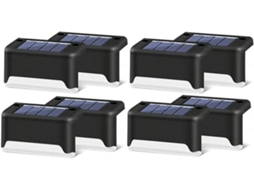 Kit com 8 Luminárias Solares para Escadas, Led para Exterior AQUAFORGE